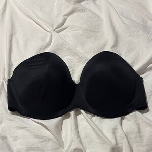 Victoria's Secret Black Strapless Molded T-Shirt Bra